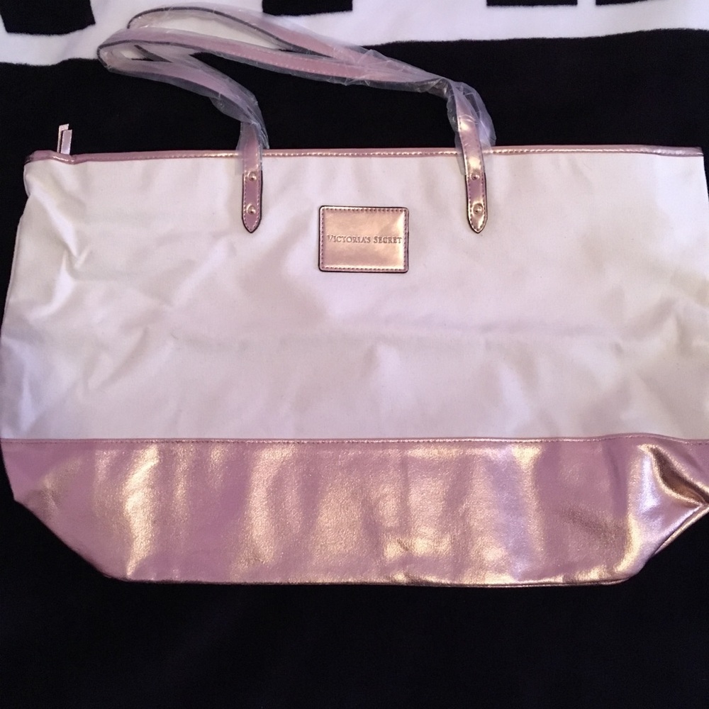 Victoria Secret gold tote